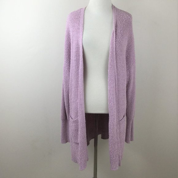 Rachel Zoe Lavender Open-Front Cardigan - Picture 7 of 7